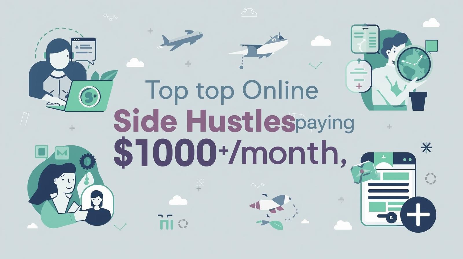 “Top Online Side Hustles Paying $1000+/Month”